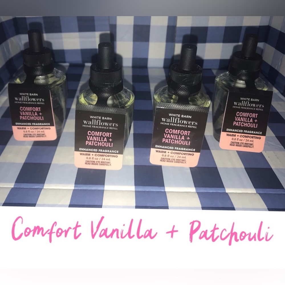 Comfort Vanilla + patchouli wallflowers